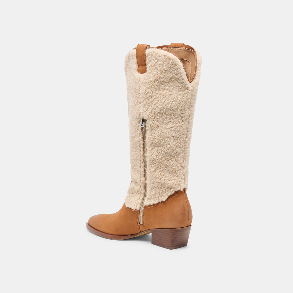 Mykel Plush Caramel Nubuck Boots | Dolce Vita Women