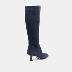 Auggie Navy Suede Wide Calf Boots | Dolce Vita Women