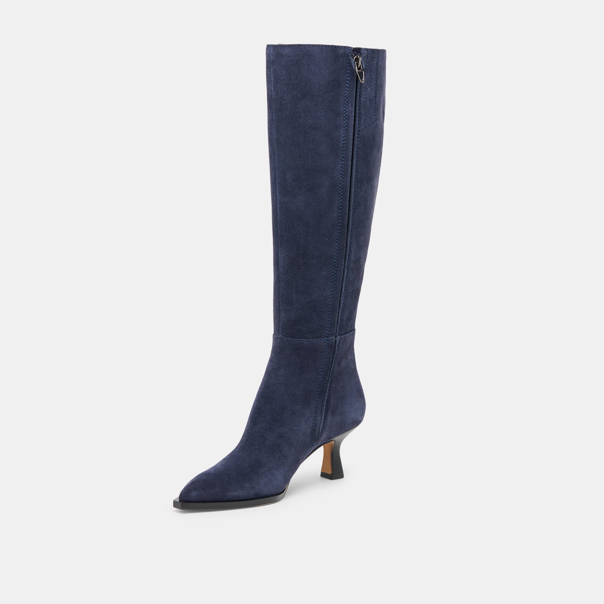 Auggie Navy Suede Wide Calf Boots | Dolce Vita Women
