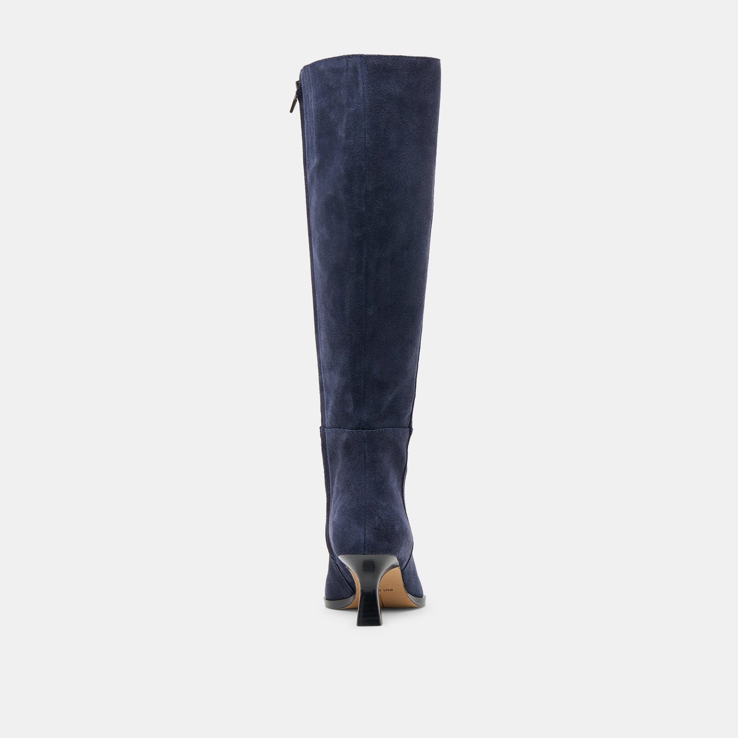 Auggie Navy Suede Wide Calf Boots - Dolce Vita