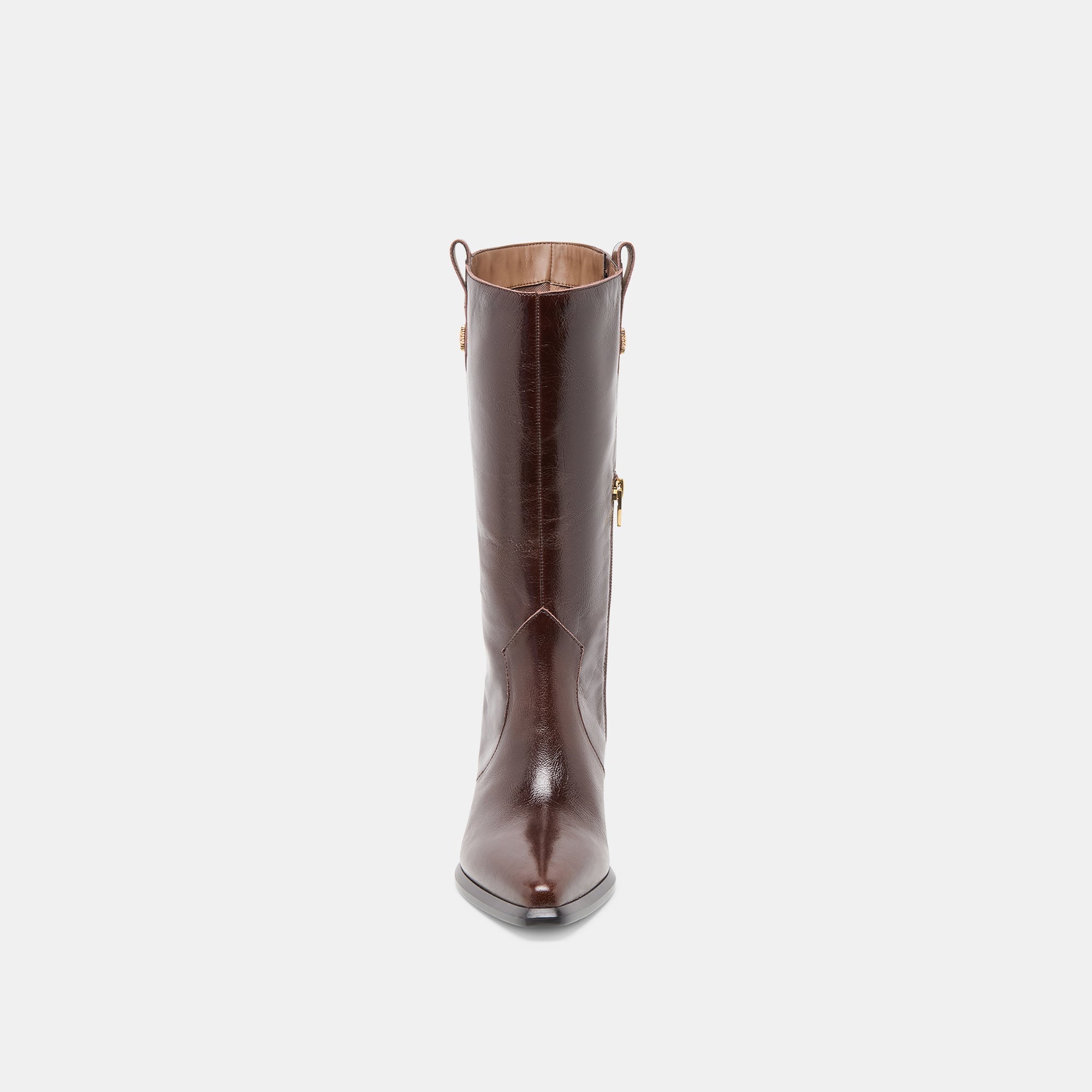 Vern Chocolate Leather Boots | Women Dolce Vita