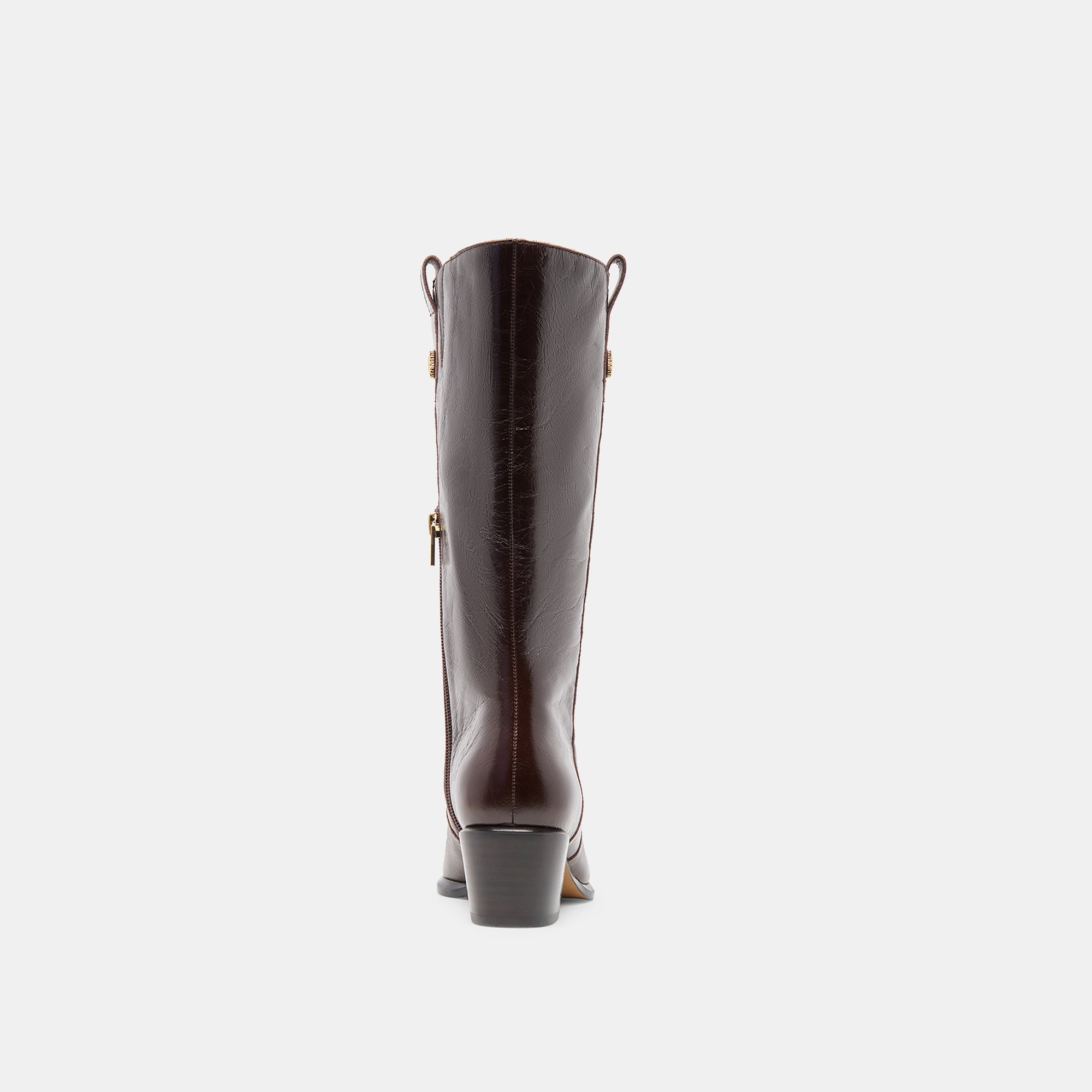 Vern Chocolate Leather Boots | Women Dolce Vita