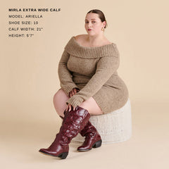 Mirla Oxblood Leather Extra Wide Calf Boots | Dolce Vita Women