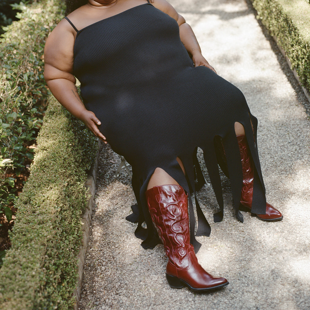 Mirla Oxblood Leather Extra Wide Calf Boots | Dolce Vita Women