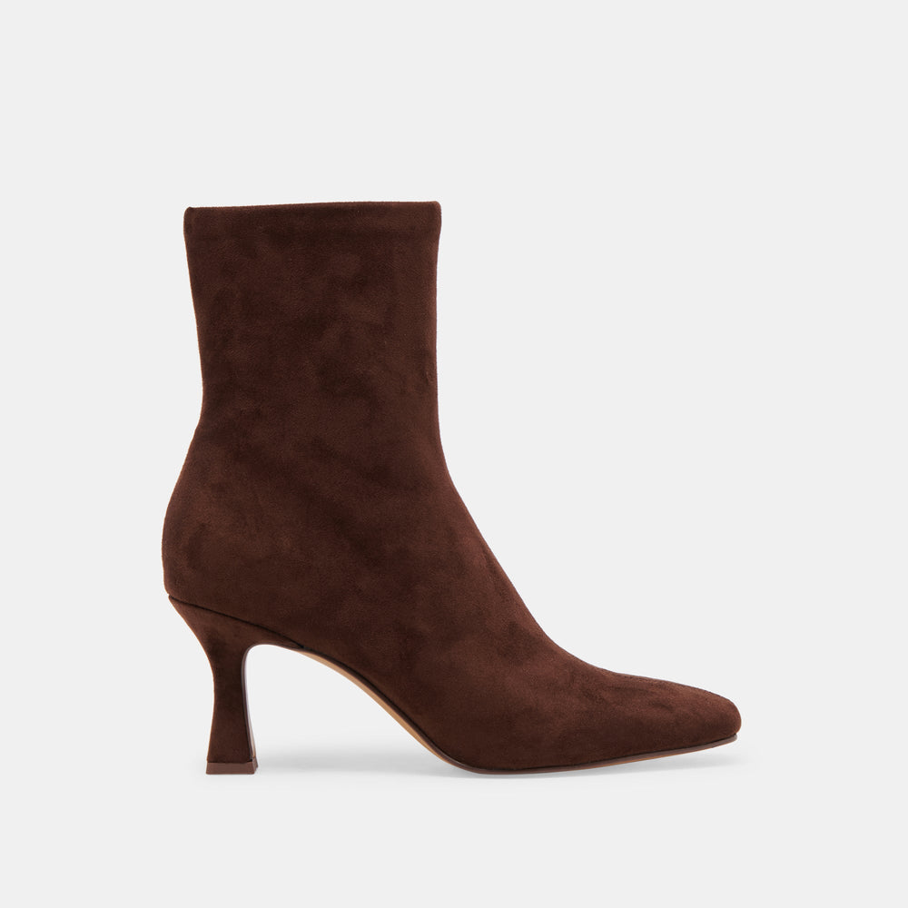 GLAMOR BOOTS DK BROWN STELLA SUEDE | Women Dolce Vita
