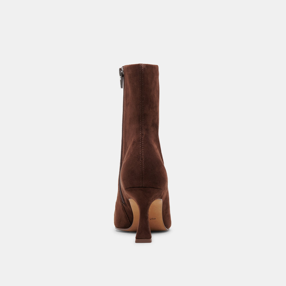 GLAMOR BOOTS DK BROWN STELLA SUEDE | Women Dolce Vita
