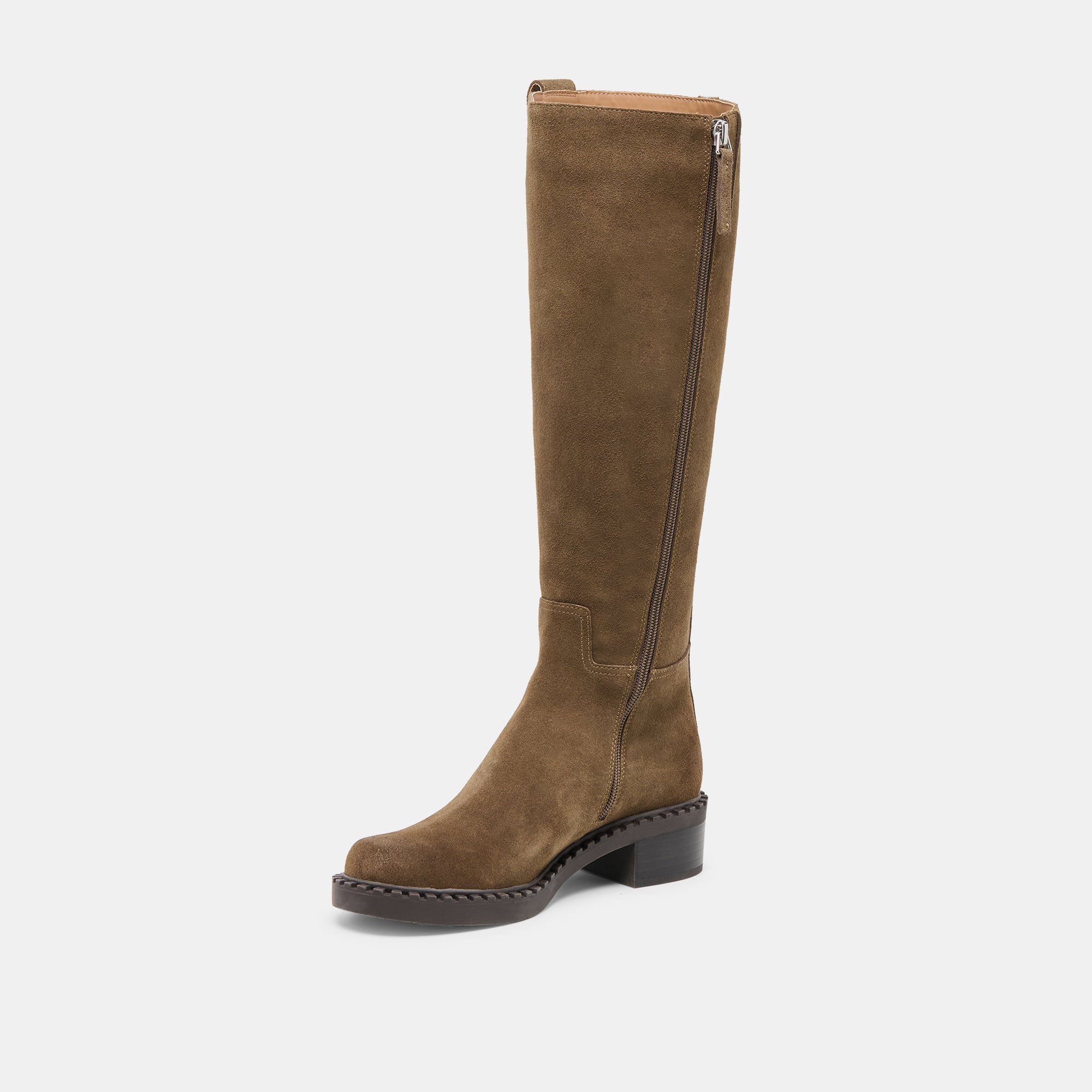Glory H2O Waterproof Olive Suede Wide Calf Boots | Dolce Vita Women