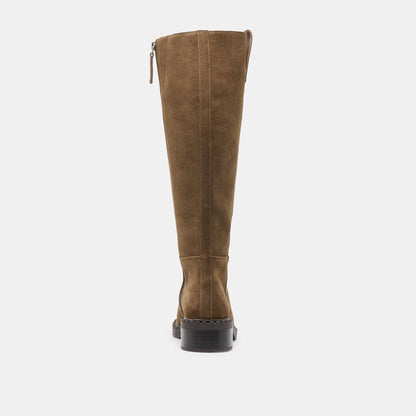 Glory H2O Waterproof Olive Suede Wide Calf Boots - Dolce Vita