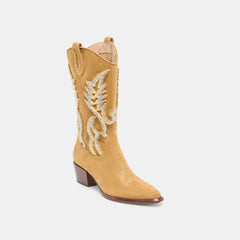 Vila Caramel Suede Boots | Women Dolce Vita