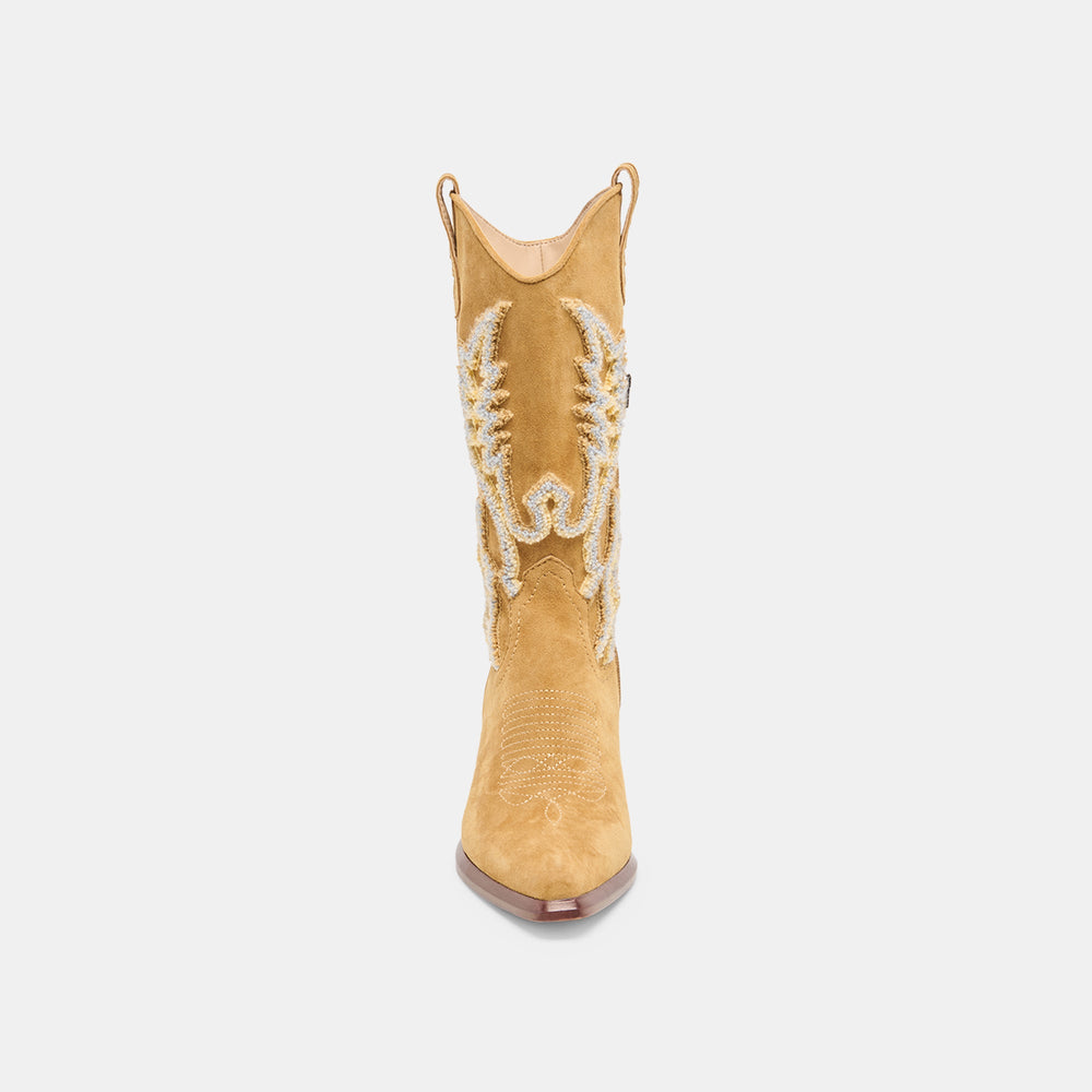 Vila Caramel Suede Boots | Women Dolce Vita