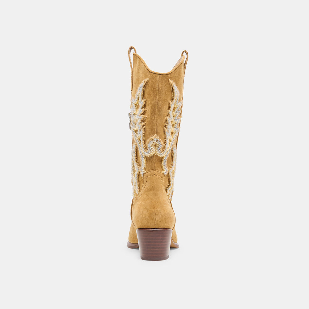 Vila Caramel Suede Boots | Women Dolce Vita