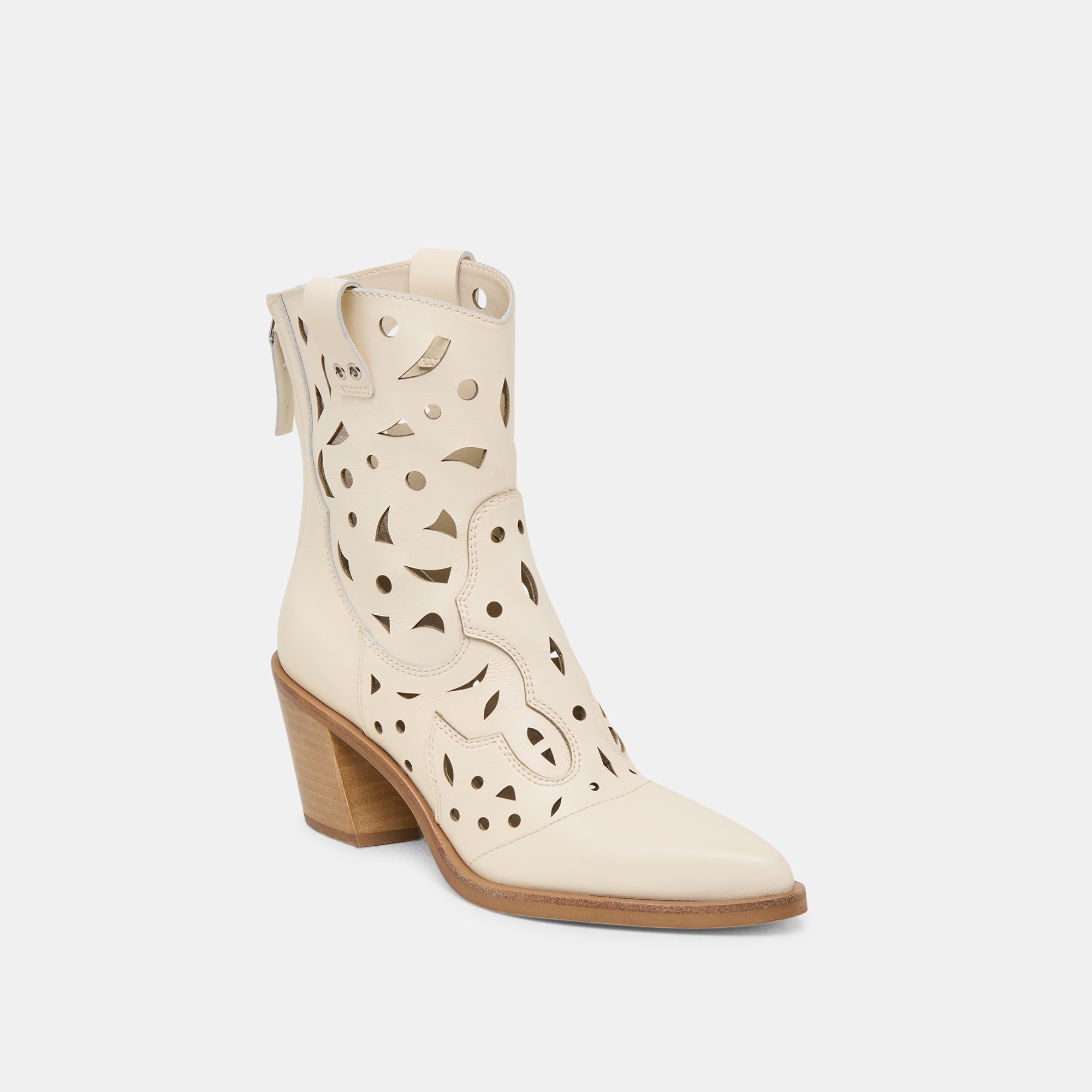 Zenobi Off White Leather Booties | Dolce Vita Women