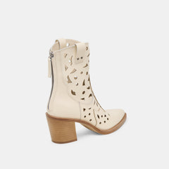Zenobi Off White Leather Booties | Dolce Vita Women