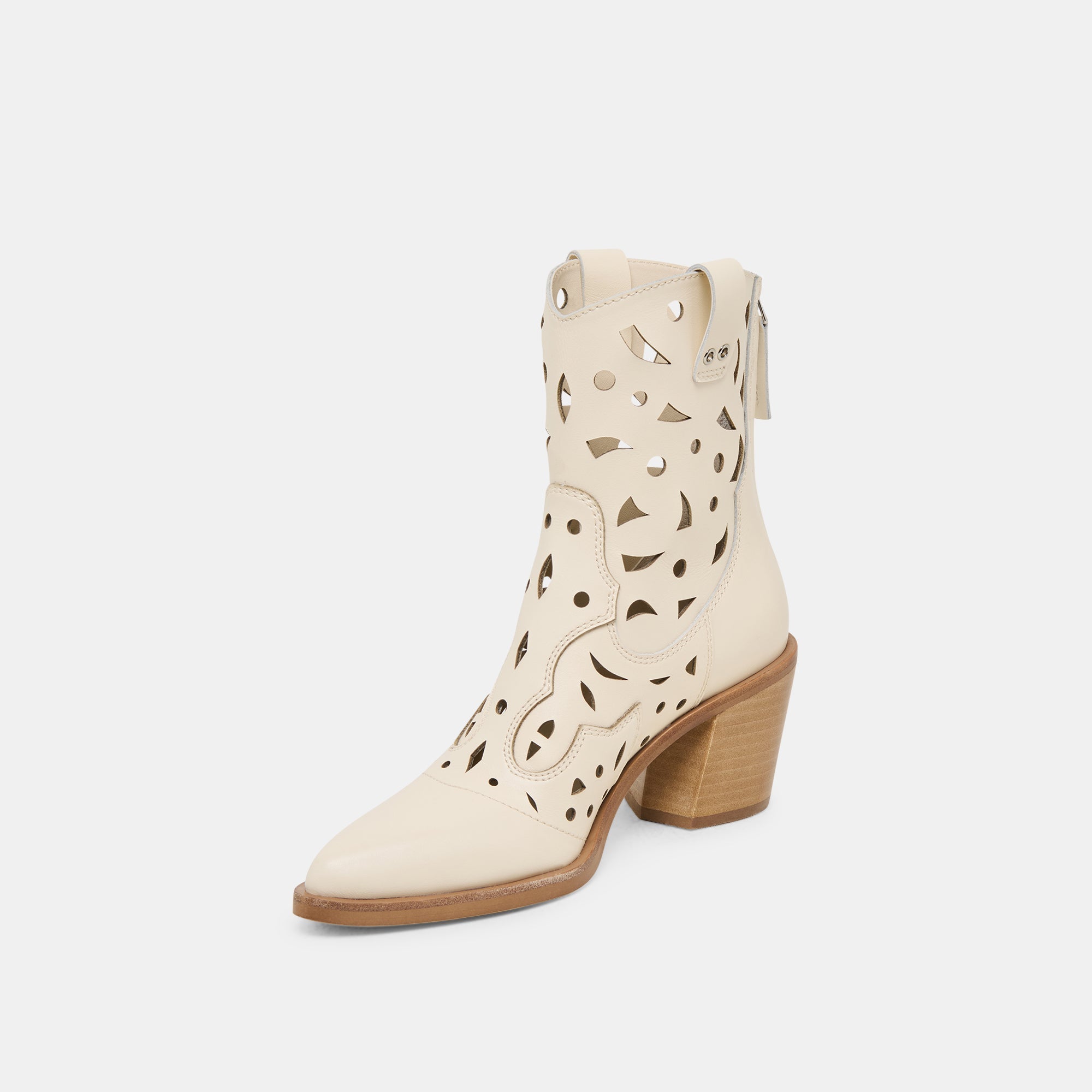 Zenobi Off White Leather Booties | Dolce Vita Women