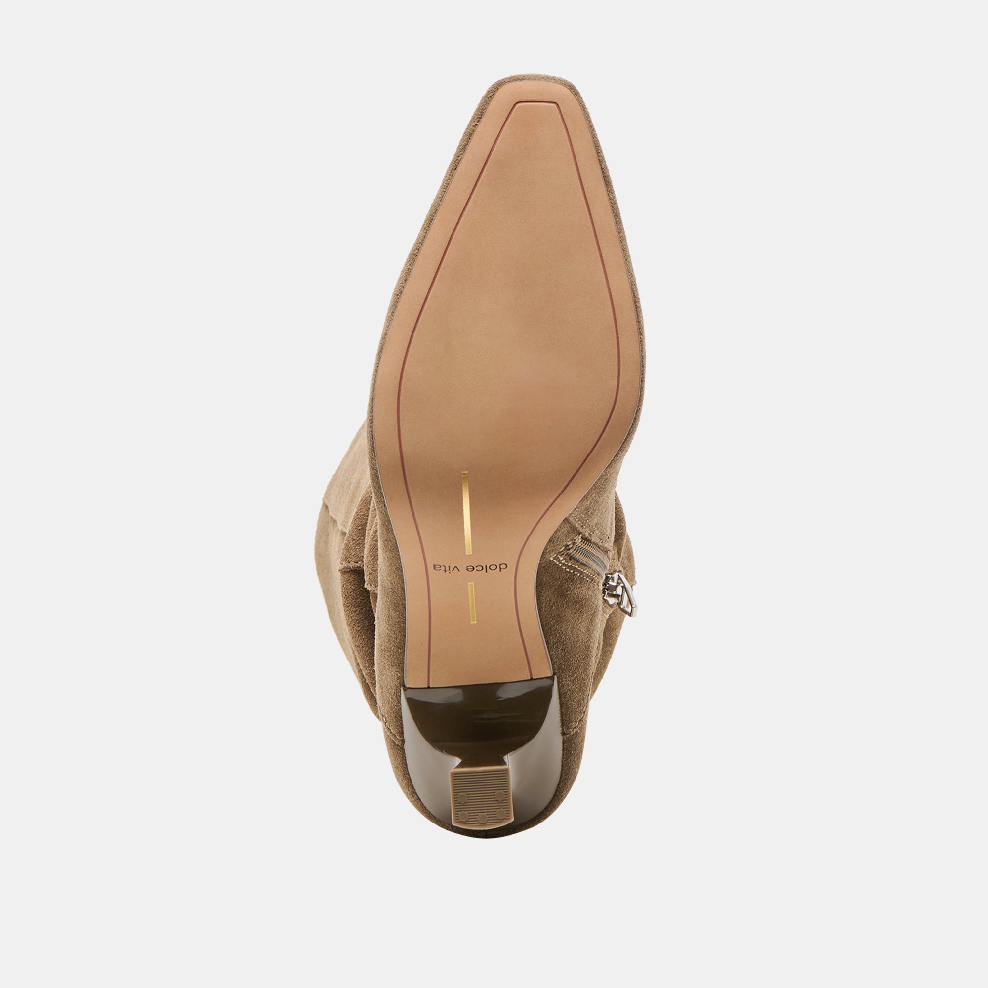 Lousa Olive Suede Wide Calf Boots | Women Dolce Vita