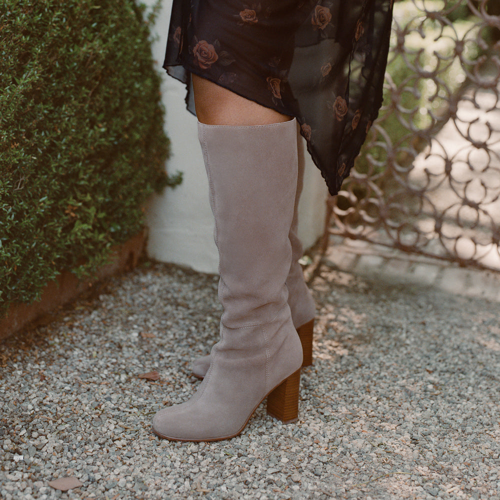Hudsin Wide Calf Barley Suede Boots | Dolce Vita Women