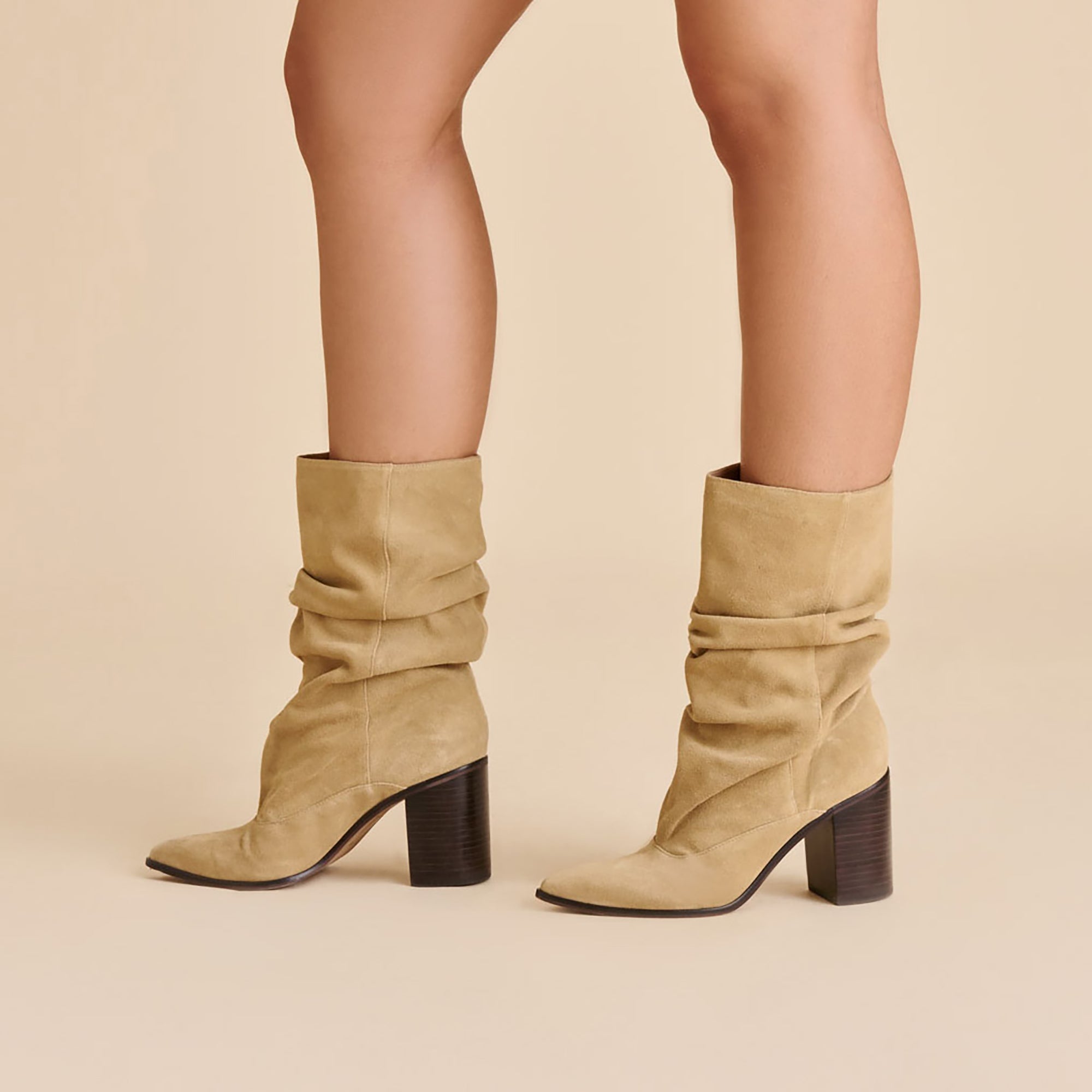 Talina Dk Taupe Suede Boots | Women Dolce Vita