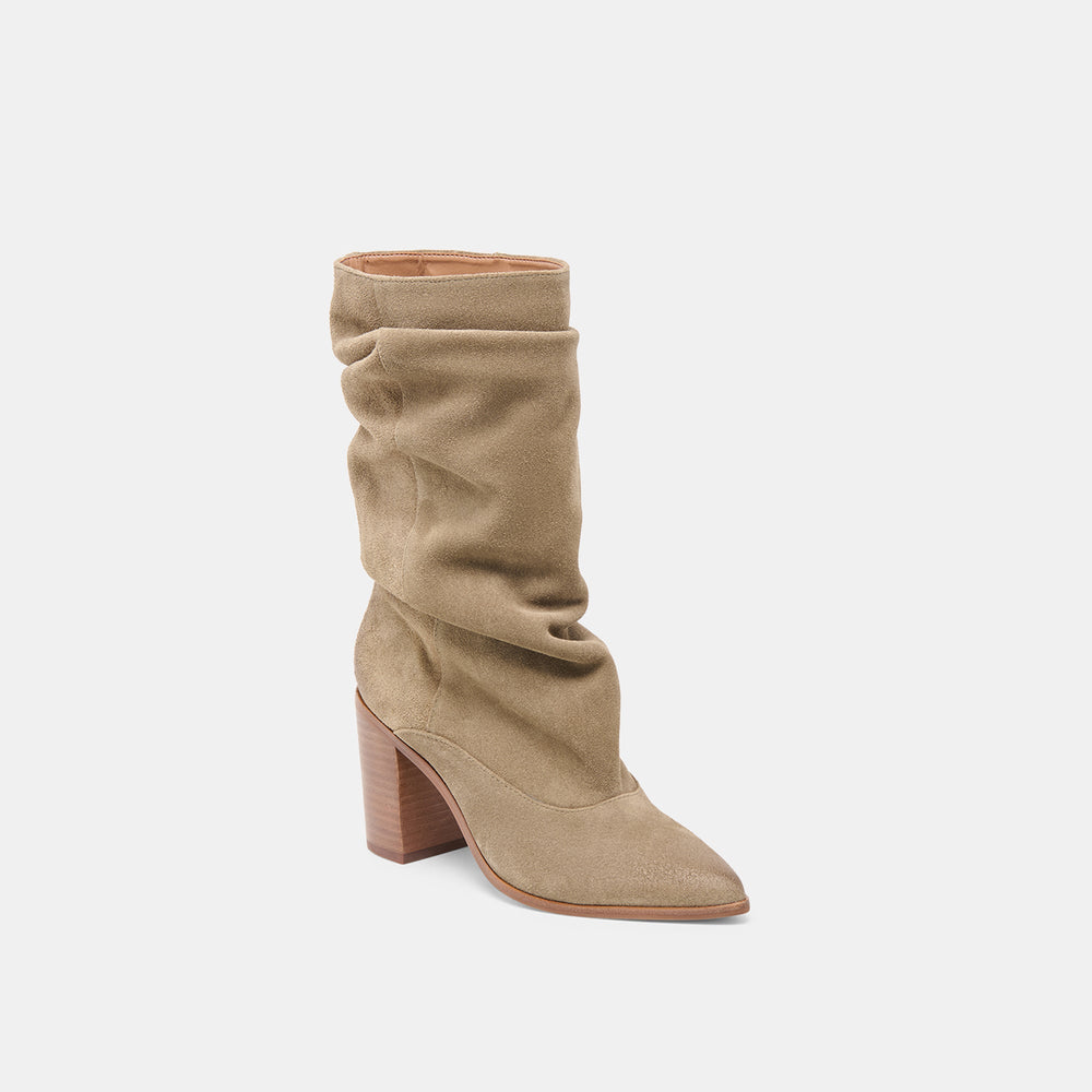 Talina Olive Suede Wide Calf Boots | Dolce Vita Women