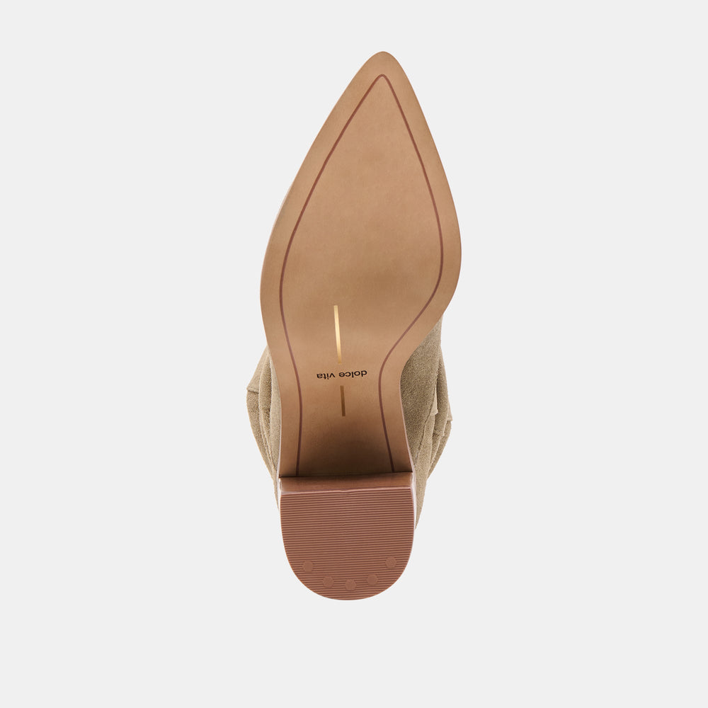 Talina Olive Suede Wide Calf Boots | Dolce Vita Women