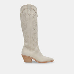 SAMSIN BOOTS IVORY NUBUCK | Women Dolce Vita