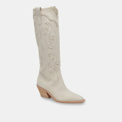 SAMSIN BOOTS IVORY NUBUCK | Women Dolce Vita