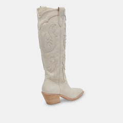 SAMSIN BOOTS IVORY NUBUCK | Women Dolce Vita