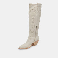 SAMSIN BOOTS IVORY NUBUCK | Women Dolce Vita