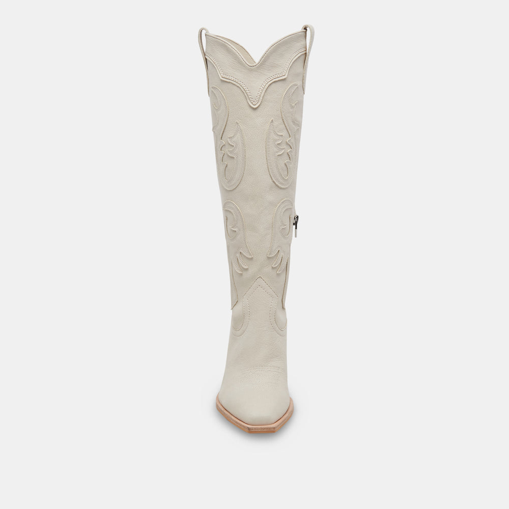 SAMSIN BOOTS IVORY NUBUCK | Women Dolce Vita