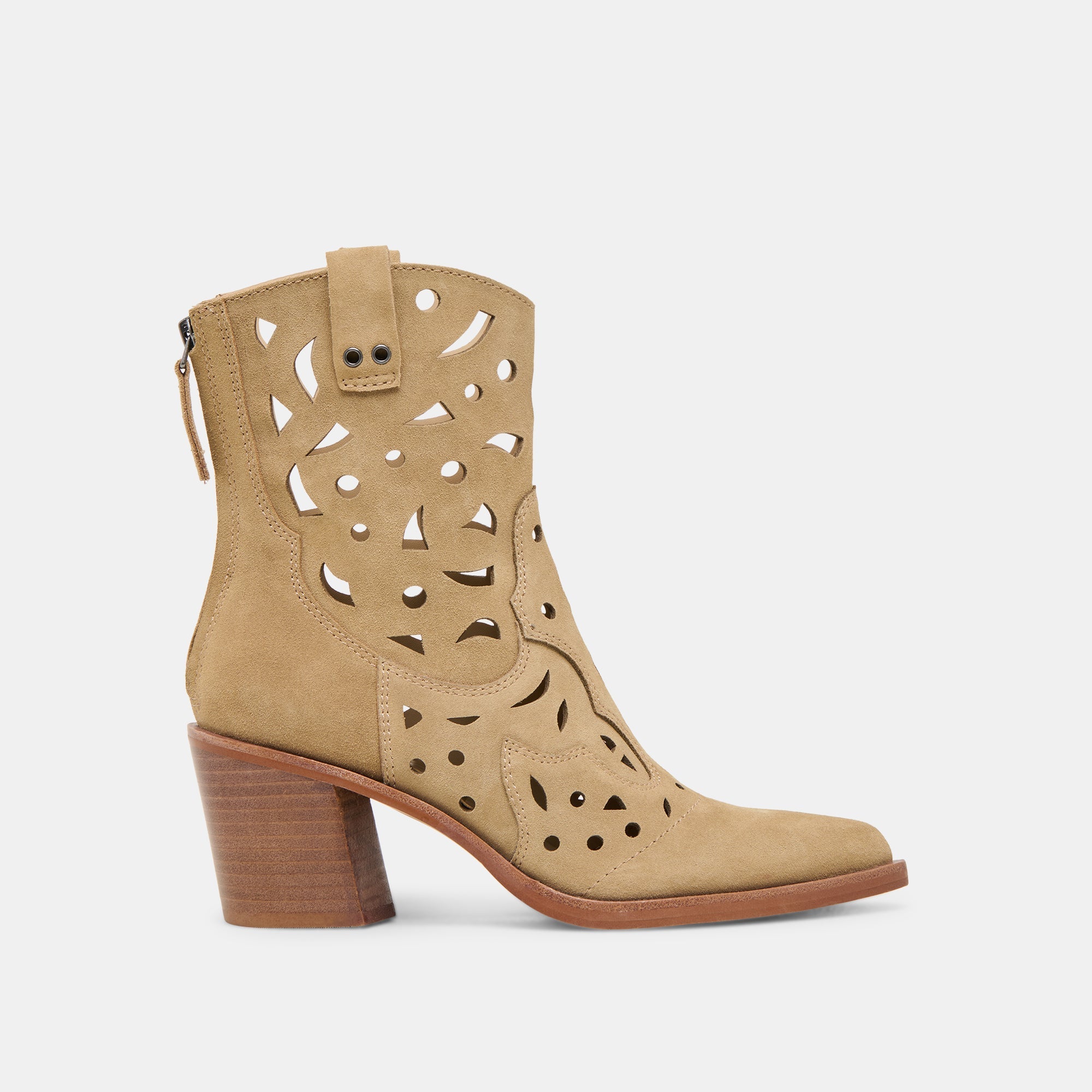 Zenobi Dk Taupe Suede Booties | Dolce Vita Women