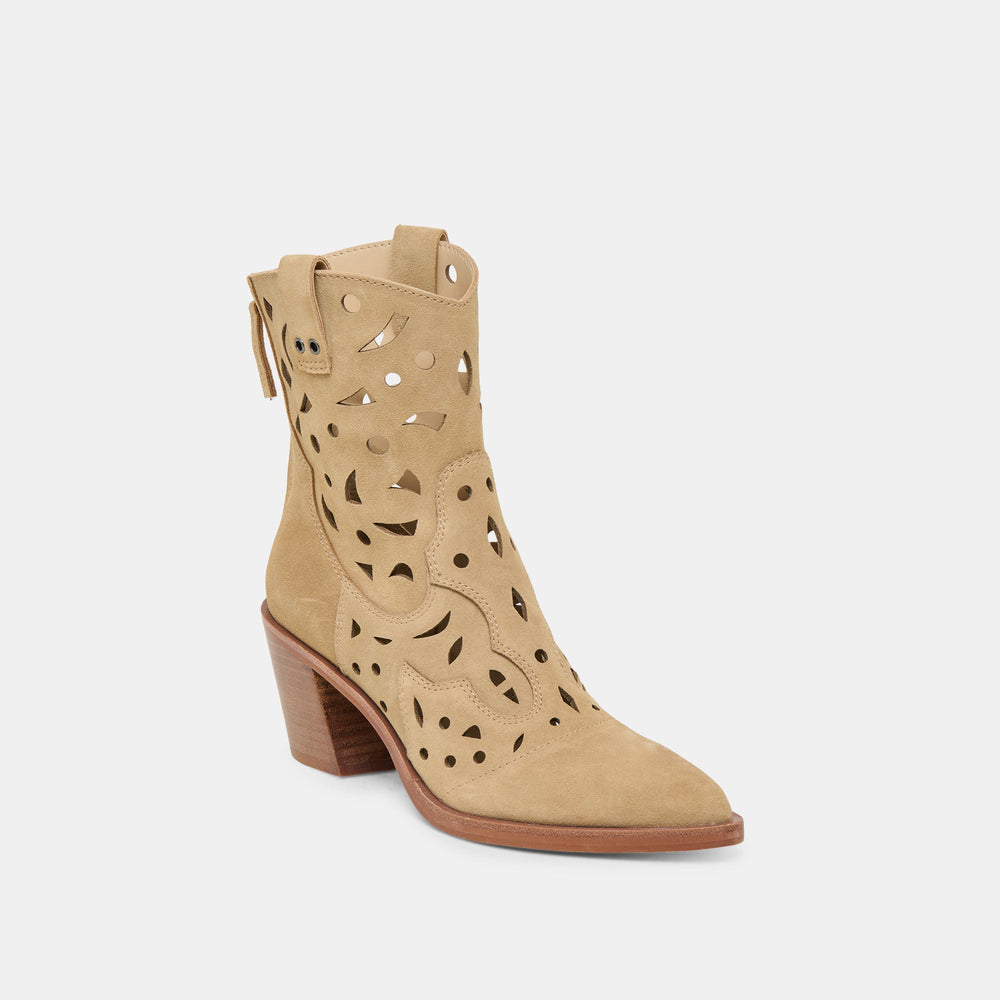 Zenobi Dk Taupe Suede Booties | Dolce Vita Women