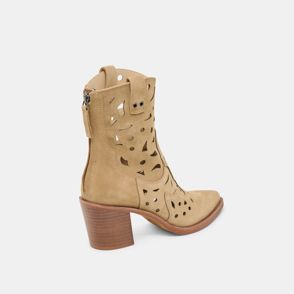 Zenobi Dk Taupe Suede Booties | Dolce Vita Women