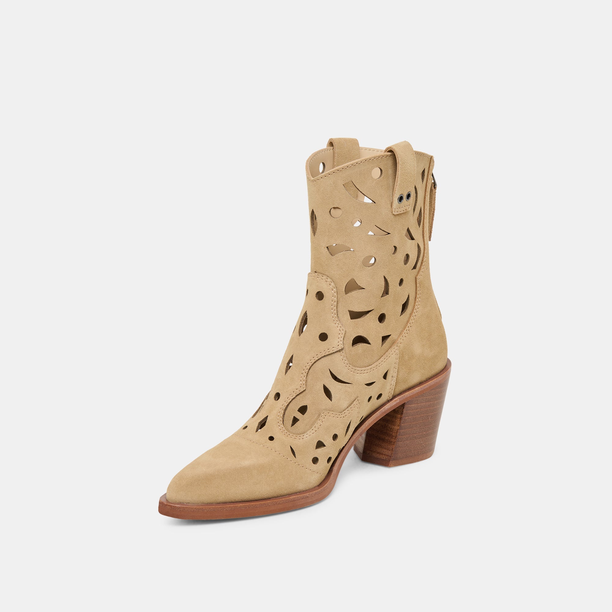 Zenobi Dk Taupe Suede Booties | Dolce Vita Women