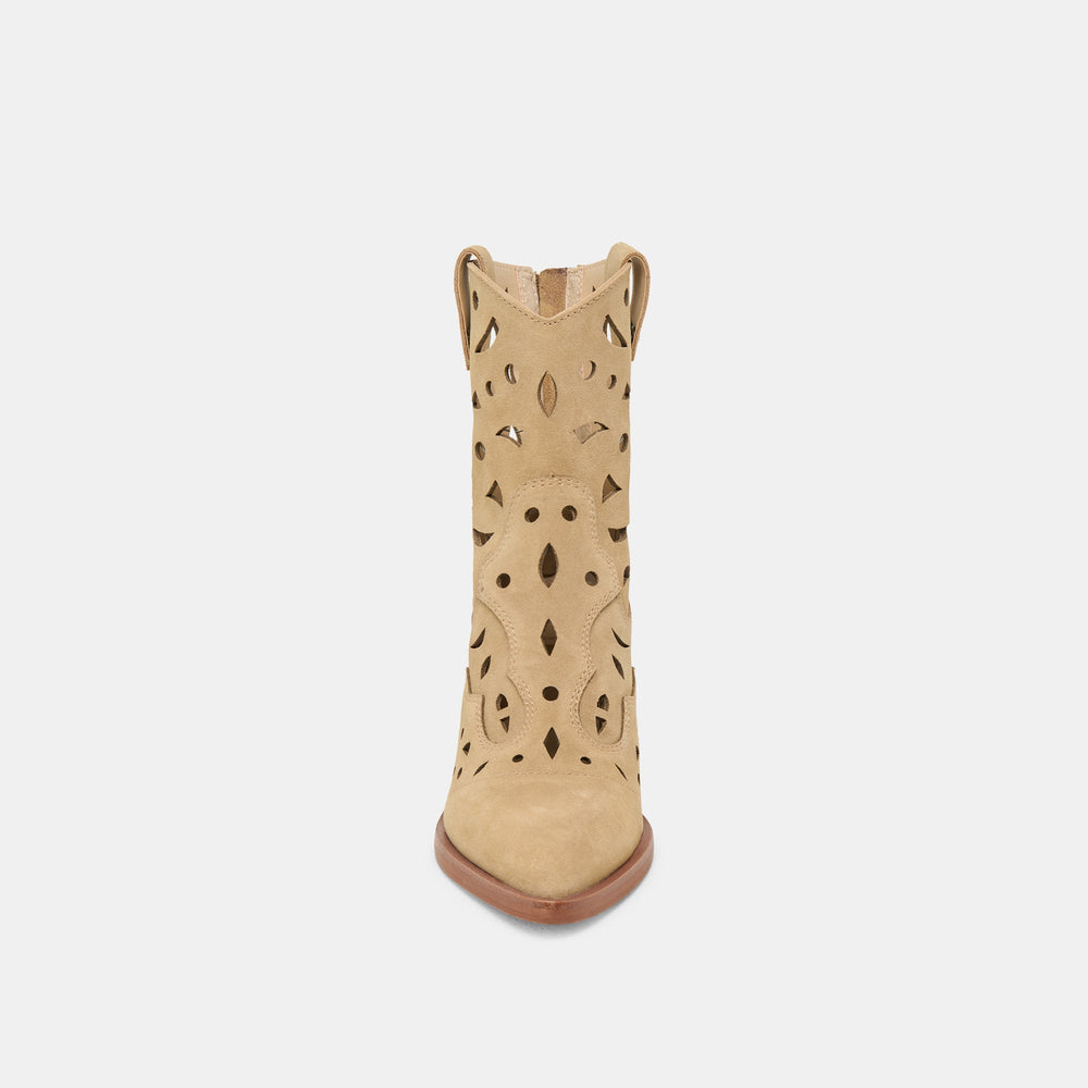 Zenobi Dk Taupe Suede Booties | Dolce Vita Women