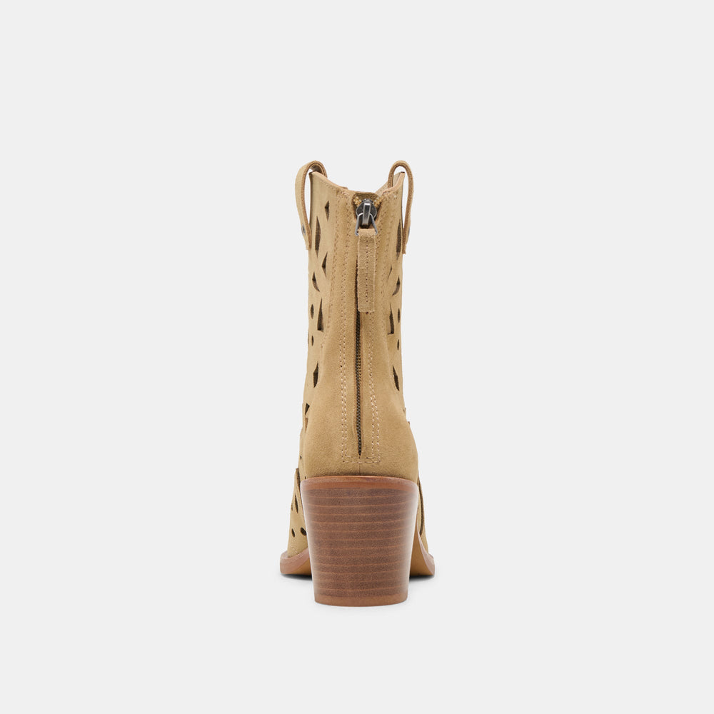 Zenobi Dk Taupe Suede Booties | Dolce Vita Women