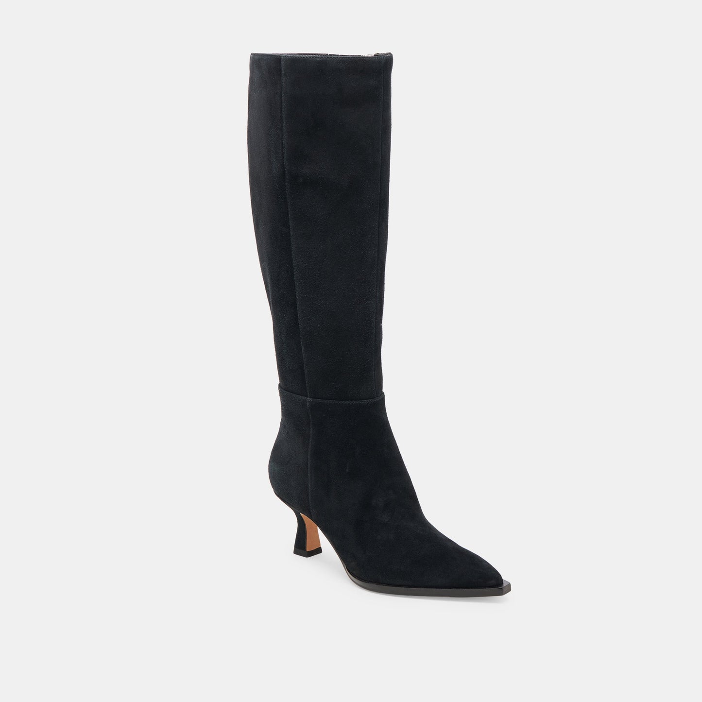 AUGGIE WIDE CALF BOOTS ONYX SUEDE - Dolce Vita
