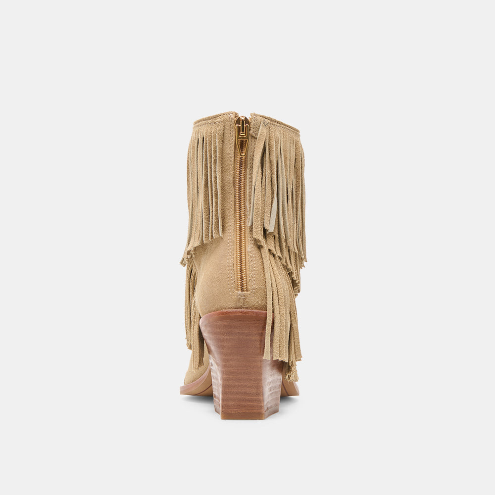 Torey Dk Taupe Suede Booties | Dolce Vita Women