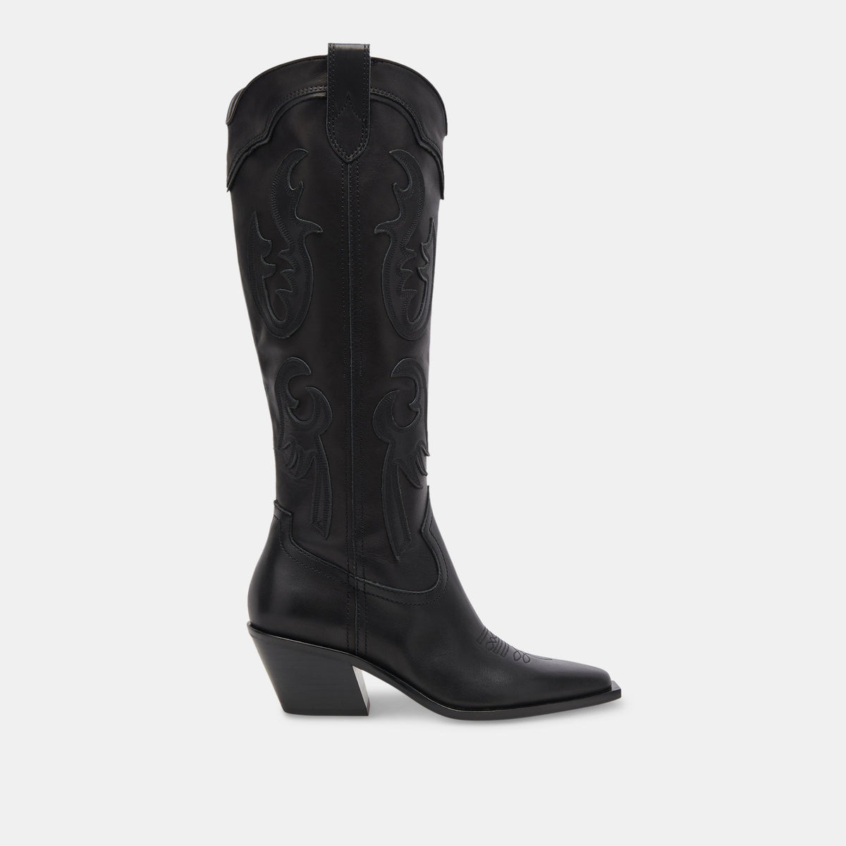 SAMSIN BOOTS BLACK LEATHER | Women Dolce Vita