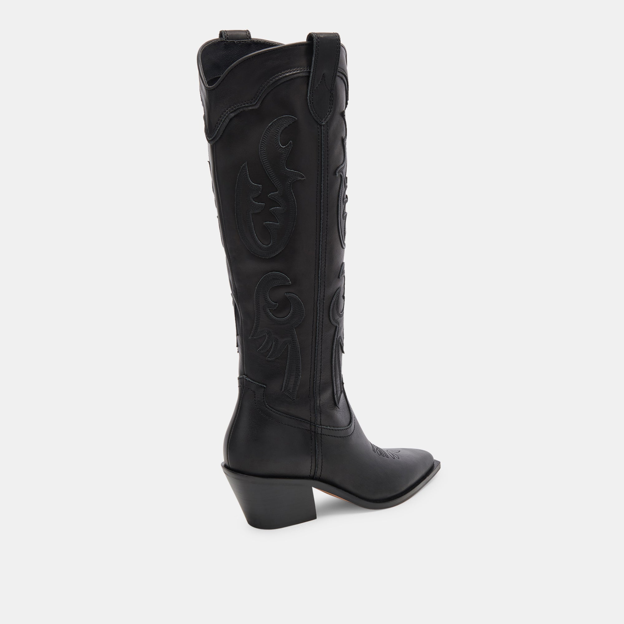 SAMSIN BOOTS BLACK LEATHER | Women Dolce Vita
