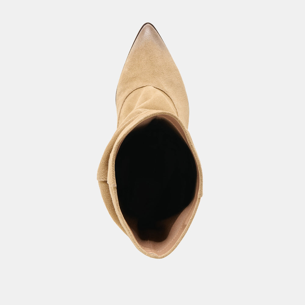 Talina Dk Taupe Suede Wide Calf Boots | Dolce Vita Women