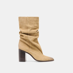 Talina Dk Taupe Suede Wide Calf Boots | Dolce Vita Women
