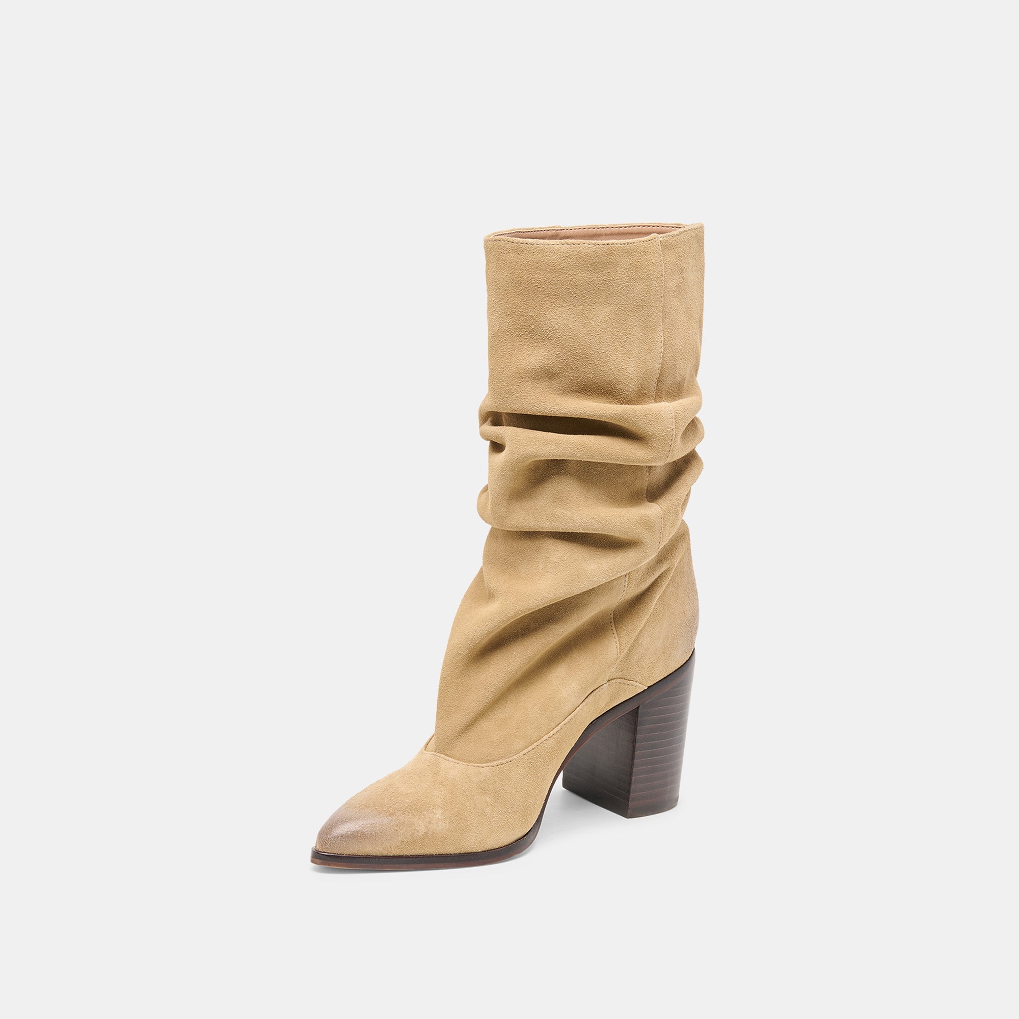 Talina Dk Taupe Suede Wide Calf Boots | Dolce Vita Women