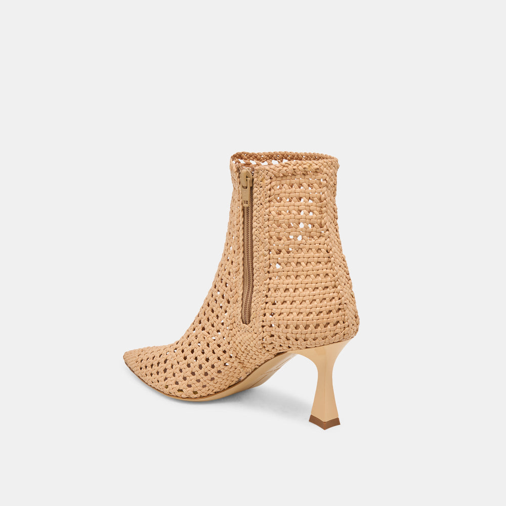 Lonni Tan Woven Leather Booties | Women Dolce Vita