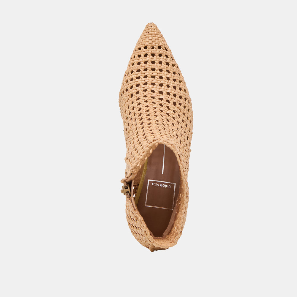 Lonni Tan Woven Leather Booties | Women Dolce Vita