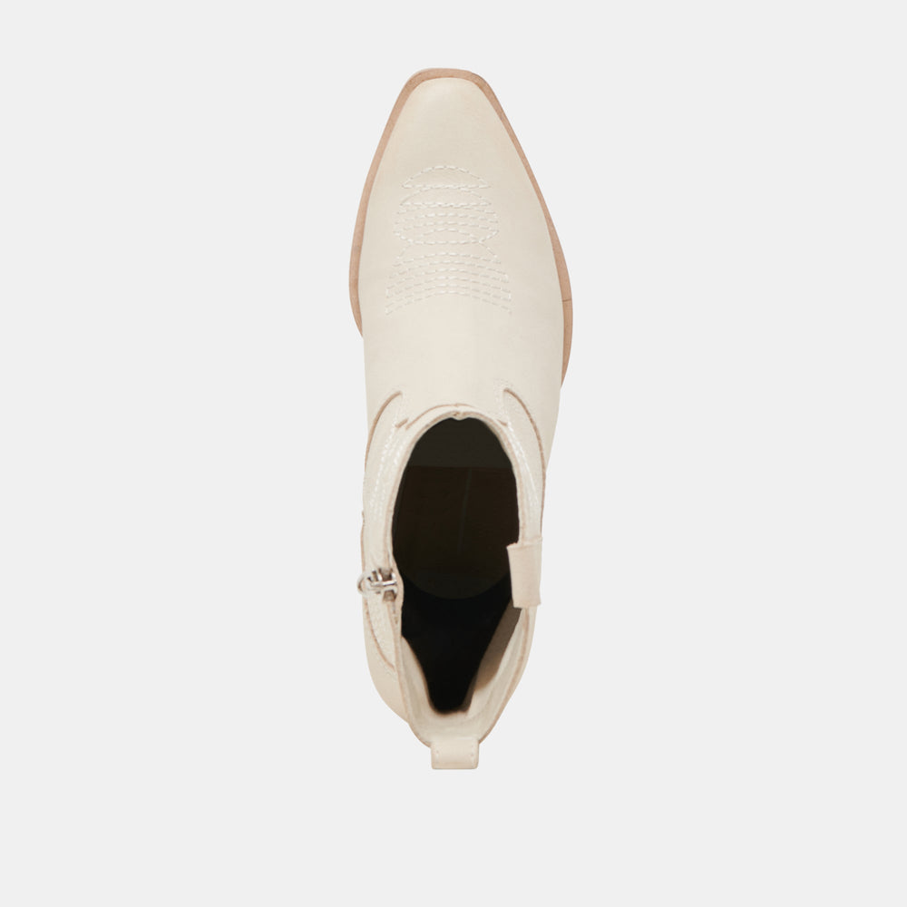 SHANIA BOOTIES IVORY NUBUCK | Dolce Vita Women