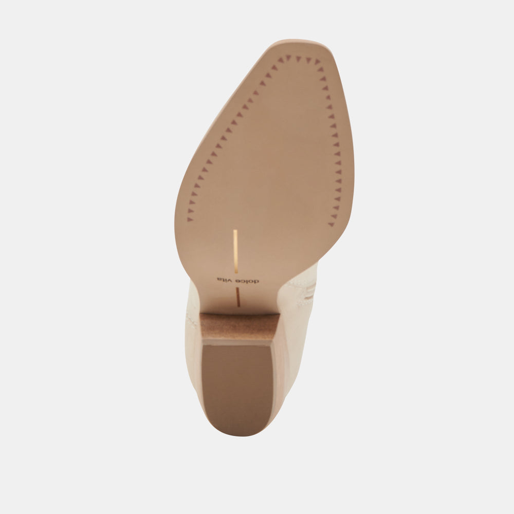 SHANIA BOOTIES IVORY NUBUCK | Dolce Vita Women