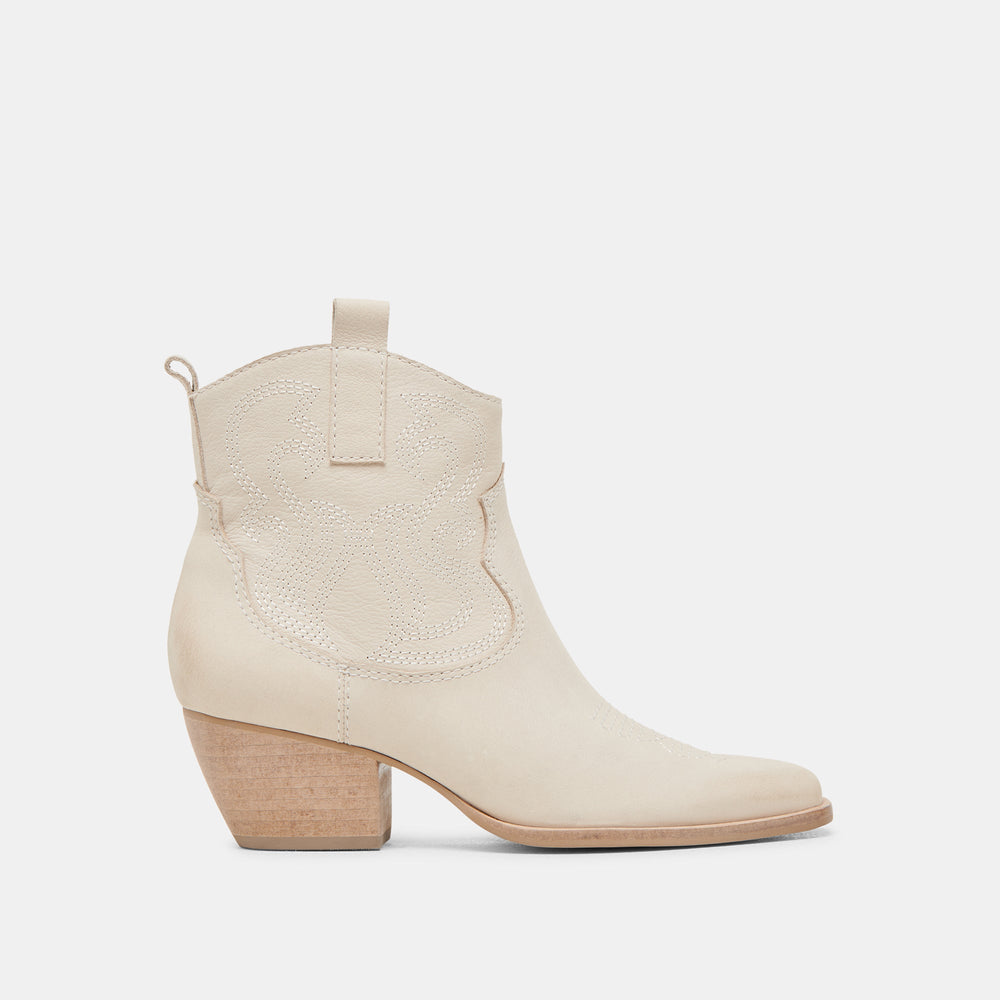 SHANIA BOOTIES IVORY NUBUCK | Dolce Vita Women
