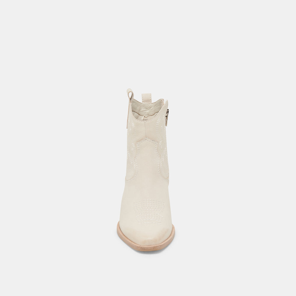 SHANIA BOOTIES IVORY NUBUCK | Dolce Vita Women