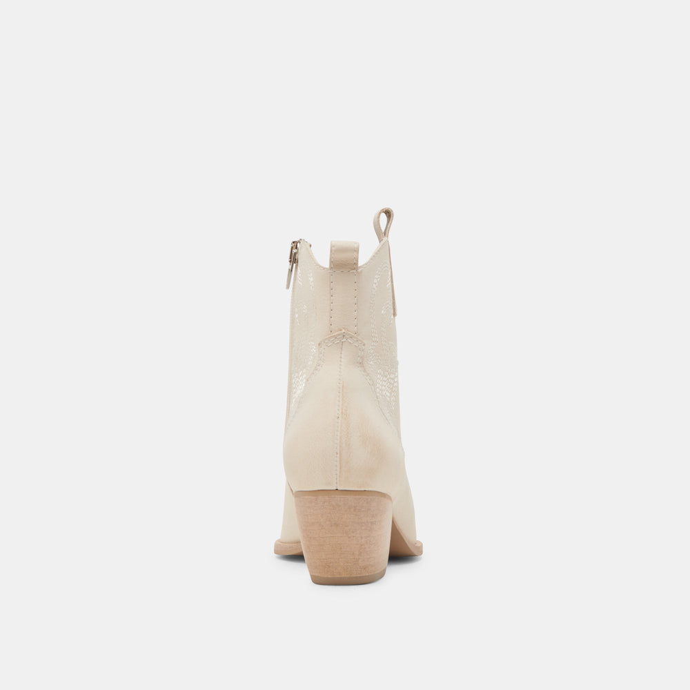 SHANIA BOOTIES IVORY NUBUCK | Dolce Vita Women