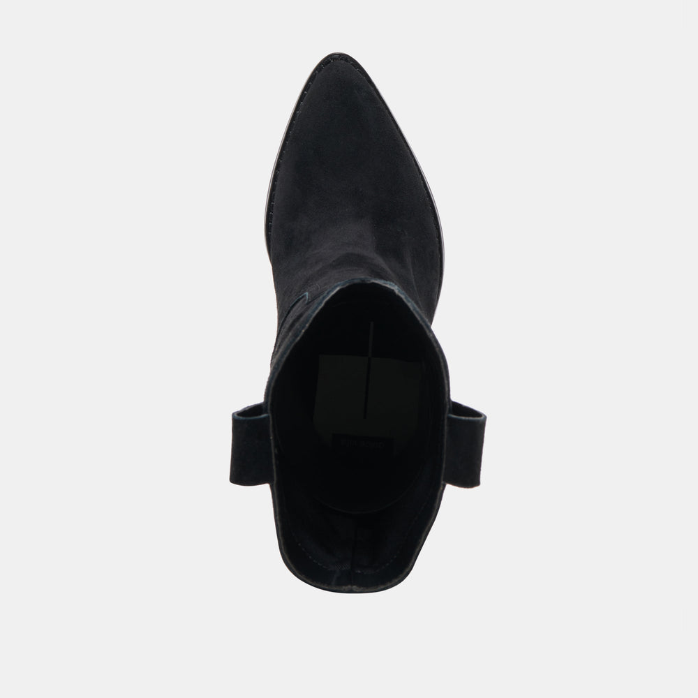 JESSEY BOOTS ONYX SUEDE | Women Dolce Vita