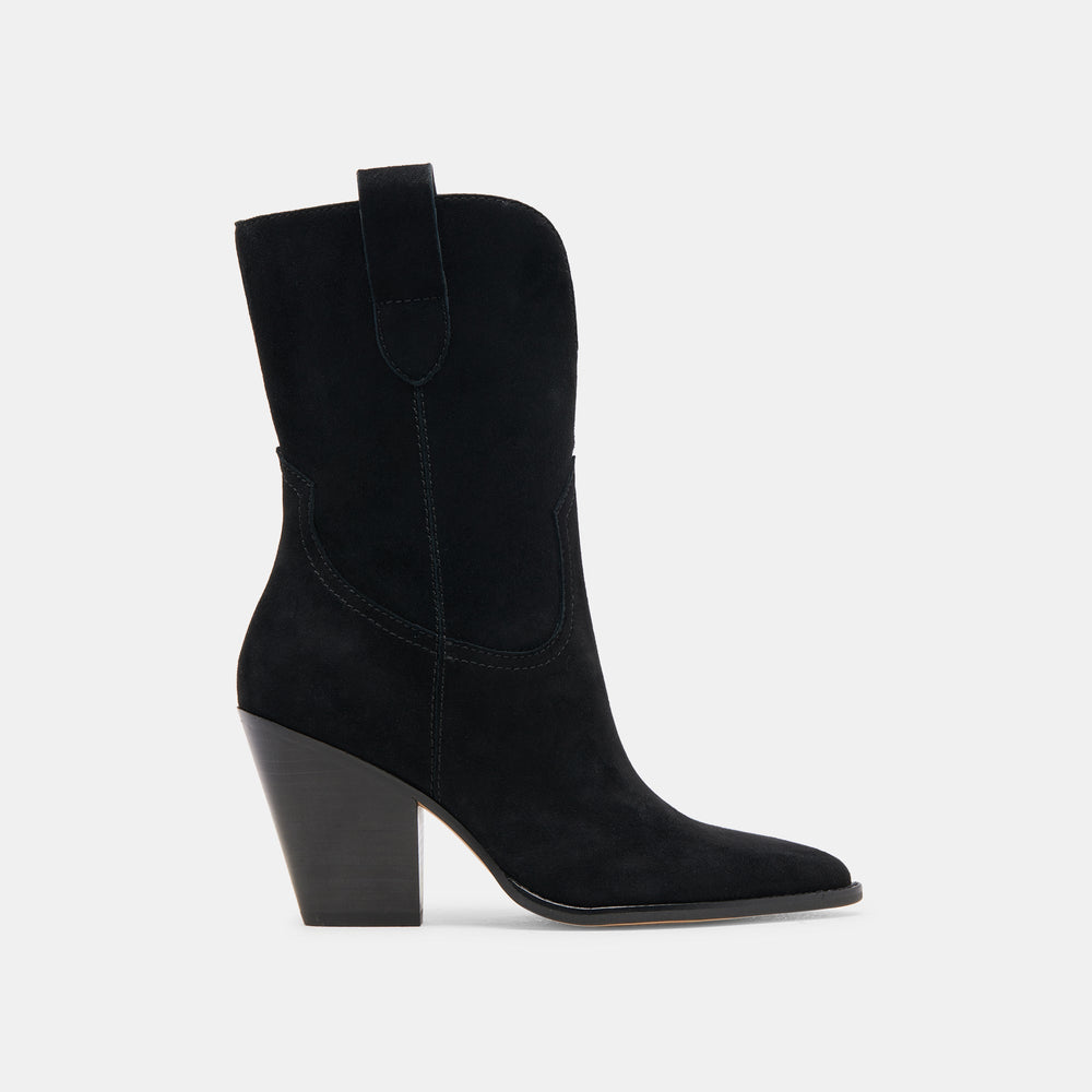 JESSEY BOOTS ONYX SUEDE | Women Dolce Vita